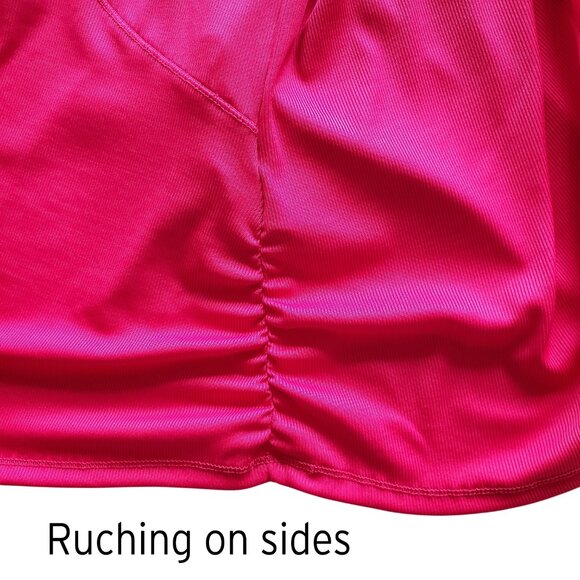 LUCKY IN LOVE Pretty in Ink Collection Ink Print Long Sleeve Tennis Top L 12 - Picture 9 of 16